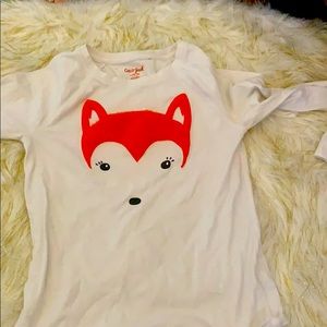 Cat and jack (10-12) long sleeve fox shirt